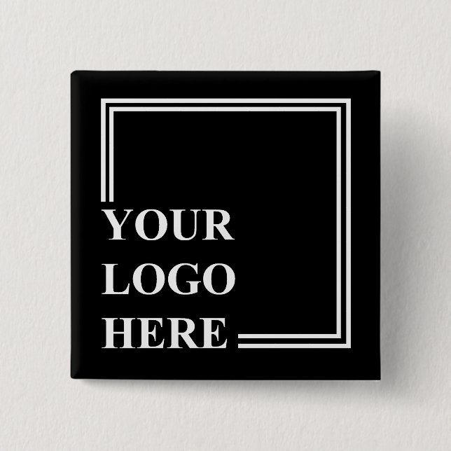 Chapa Cuadrada Idea de regalo, plantilla actual de cumpleaños per (Anverso)