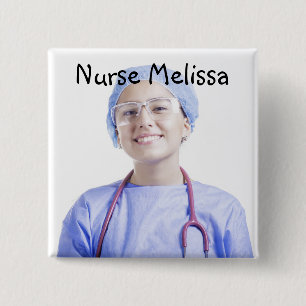 Chapa Cuadrada Identificación de profesional médico 