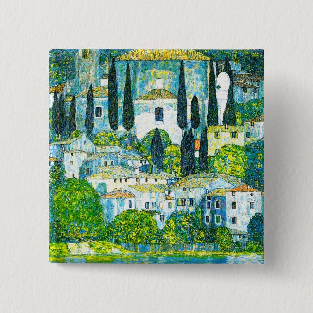 Chapa Cuadrada Iglesia de Cassone Gustav Klimt (Anverso)