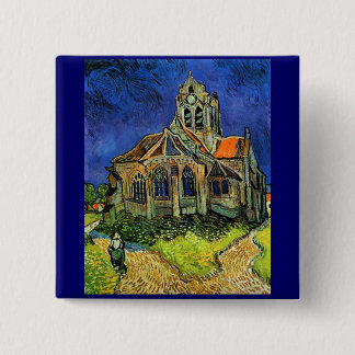 Chapa Cuadrada Iglesia del Bella Artes Auvers Van Gogh