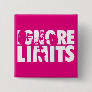 Chapa Cuadrada IGNORE LIMITS - Motivación del entrenamiento femen