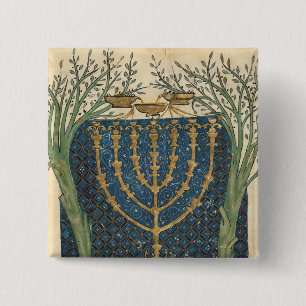 Chapa Cuadrada Iluminación de un menorah, de