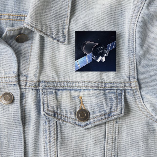 Chapa Cuadrada Ilustracion De La nave Dragon Xl. (In situ)