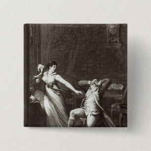 Chapa Cuadrada Ilustracion 'de los dolores de Werther