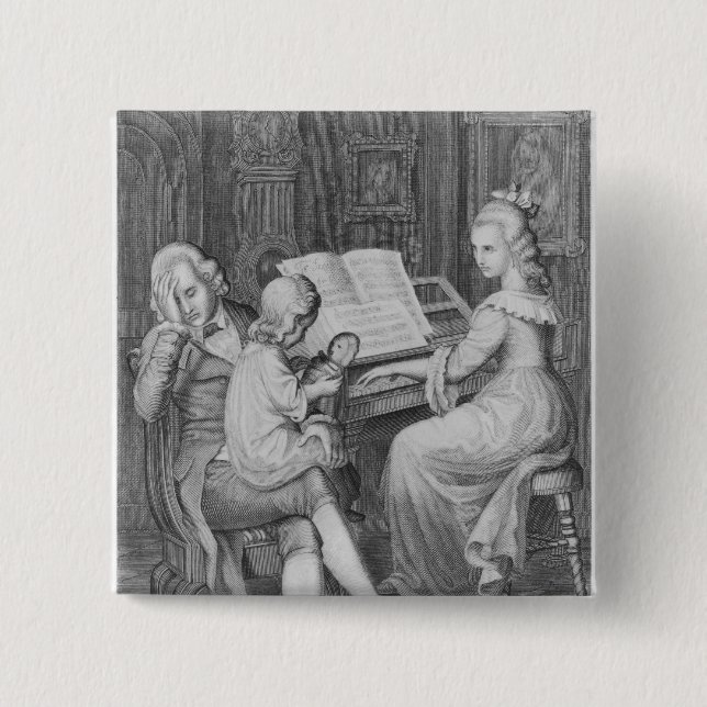 Chapa Cuadrada Ilustracion 'de los dolores de Werther (Anverso)