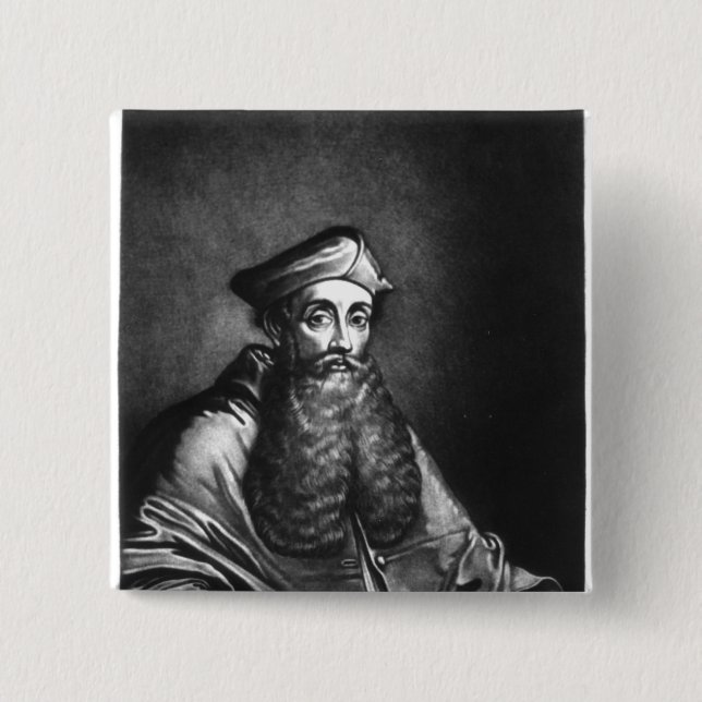 Chapa Cuadrada Ilustracion de Reginald poste (Anverso)