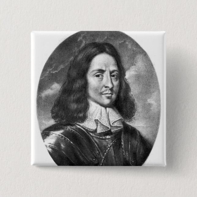 Chapa Cuadrada Ilustracion de señor Thomas Fairfax (Anverso)