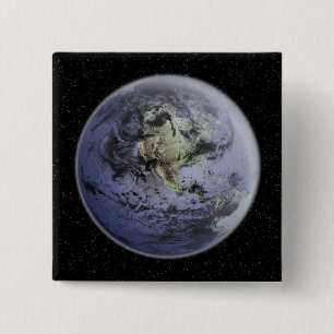 Chapa Cuadrada Imagen aumentada Digital de la tierra llena