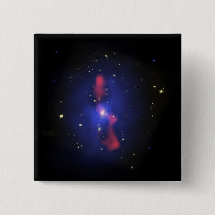 Chapa Cuadrada Imagen compuesta de un racimo de la galaxia