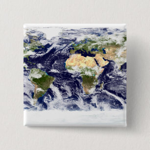 Chapa Cuadrada Imagen de color verdadero de toda la Tierra