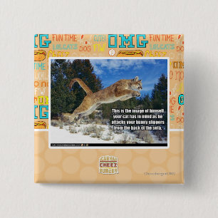 Chapa Cuadrada Imagen del gato