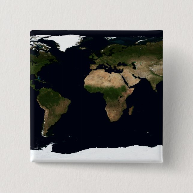 Chapa Cuadrada Imagen global del mundo (Anverso)