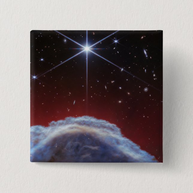 Chapa Cuadrada Imagen JWST de la nebulosa Cabeza de Caballo (Anverso)