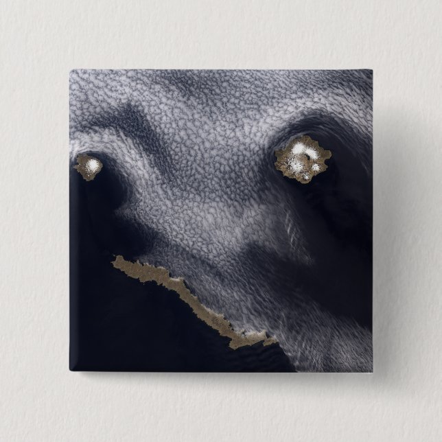 Chapa Cuadrada Imagen satelital de la isla Semisopochnoi (Anverso)