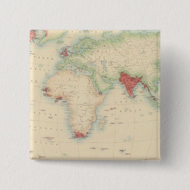 Chapa Cuadrada Imperio británico (Anverso)