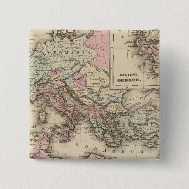 Chapa Cuadrada Imperio Romano, Grecia (Anverso)