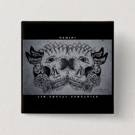 Chapa Cuadrada Impresión de Gemini