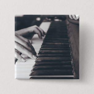 Chapa Cuadrada Impresionante diseño de piano