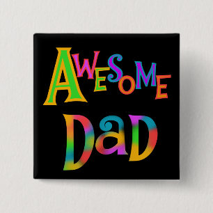 Chapa Cuadrada Impresionantes camisetas y regalos para papá