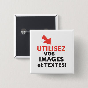 Chapa Cuadrada Imprimos vos diseños en ligne DIY en Français