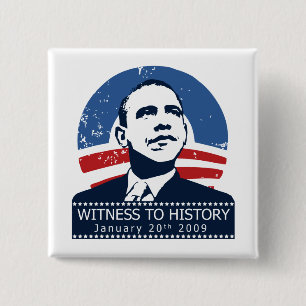 Chapa Cuadrada Inauguración de Obama