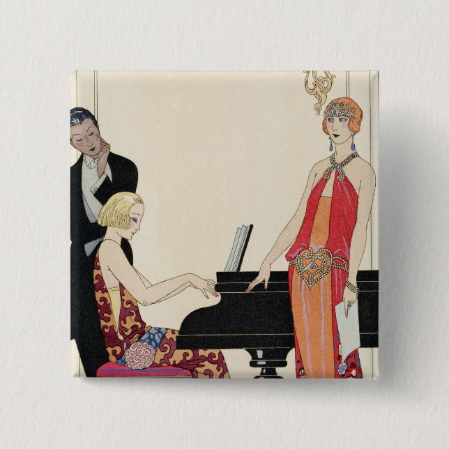 Chapa Cuadrada Incantation, ilustracion para 'Gazette du Bon Ton' (Anverso)