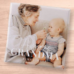 Chapa Cuadrada Increíble abuela desde 20XX simple foto elegante<br><div class="desc">Este diseño simple y moderno se compone de tipografía de la cadena y cursiva y añade una foto personalizado</div>