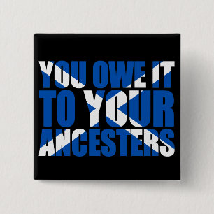 Chapa Cuadrada Independencia escocesa: Usted la debe a sus