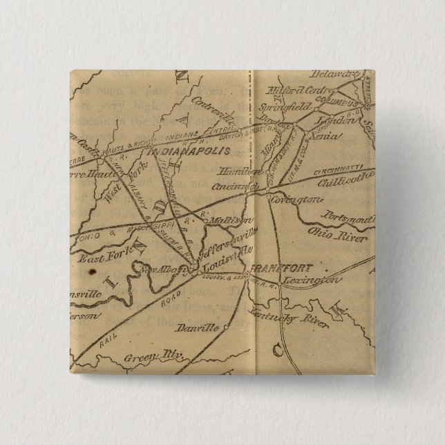 Chapa Cuadrada Indiana, Ohio, Kentucky (Anverso)