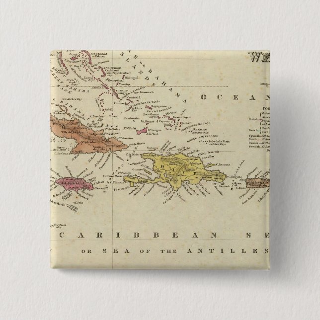 Chapa Cuadrada Indias Occidentales 14 (Anverso)
