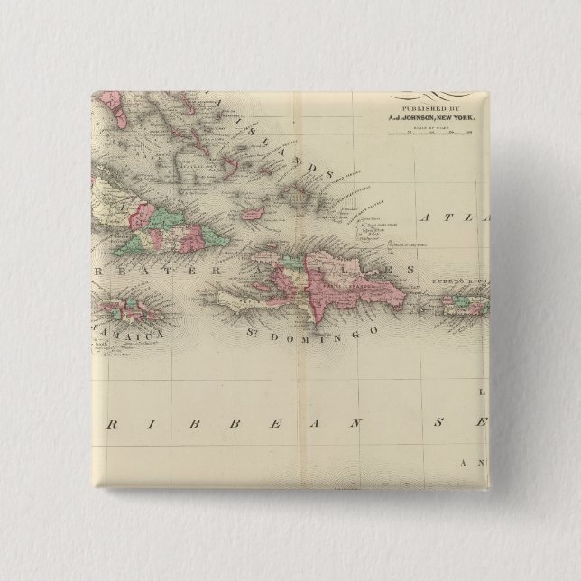 Chapa Cuadrada Indias Occidentales 3 (Anverso)