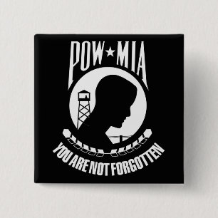 Chapa Cuadrada Indicador POW-MIA