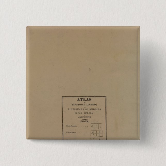 Chapa Cuadrada Índice de Atlas (Anverso)