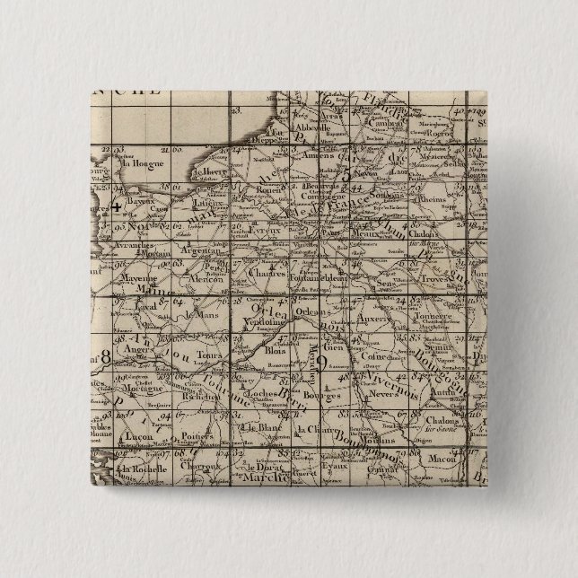 Chapa Cuadrada Índice de Francia (Anverso)