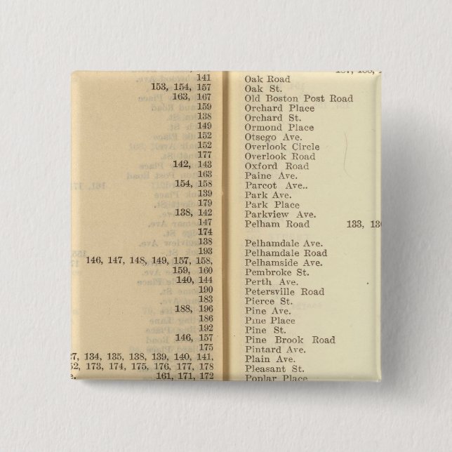 Chapa Cuadrada Índice nuevo Rochelle (Anverso)