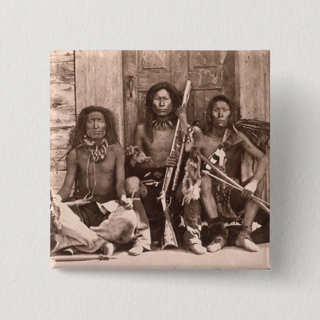 Chapa Cuadrada Indios de Spokane, 1861 (foto de b/w) (Anverso)