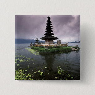Chapa Cuadrada Indonesia, Bali, Templo Ulun Danu.