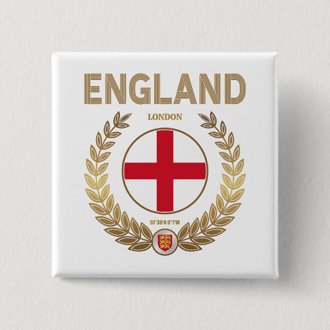 Chapa Cuadrada Inglaterra (Anverso)