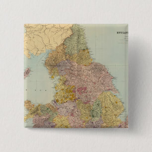 Chapa Cuadrada Inglaterra compuesta y Gales