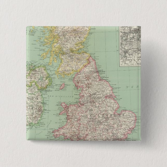 Chapa Cuadrada Inglaterra e Irlanda (Anverso)