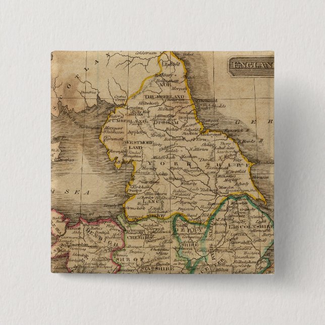 Chapa Cuadrada Inglaterra y Gales 3 (Anverso)