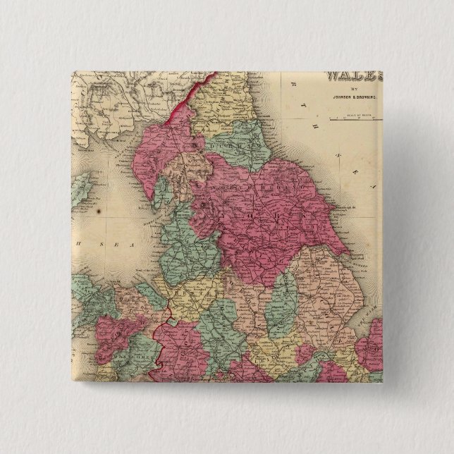 Chapa Cuadrada Inglaterra y Gales 6 (Anverso)