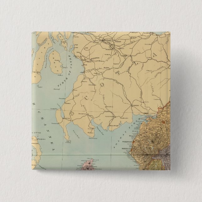 Chapa Cuadrada Inglaterra y Gales Noroeste (Anverso)