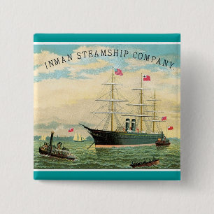 Chapa Cuadrada Inman Steamship Company