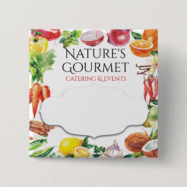 Chapa Cuadrada Insignia conocida de abastecimiento de fruta de la (Anverso)