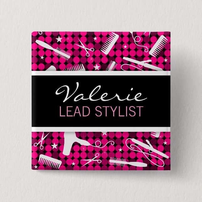 Chapa Cuadrada Insignia conocida de encargo atractiva del salón (Anverso)