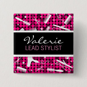 Chapa Cuadrada Insignia conocida de encargo atractiva del salón