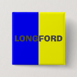 Chapa Cuadrada Insignia de bandera de Longford del condado