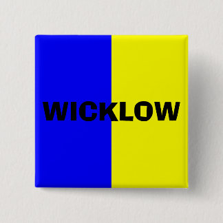 Chapa Cuadrada Insignia de bandera Wicklow del condado