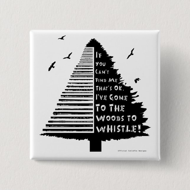 Chapa Cuadrada Insignia de estaño de estaño de madera (Anverso)